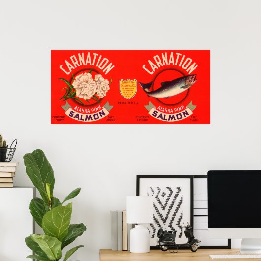 Zalmonellak voor anjers - Seattle, WA Poster (Thuiskantoor)