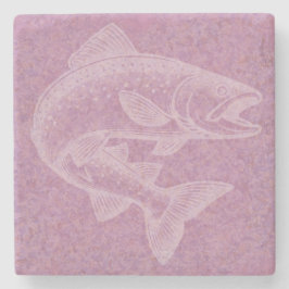 Zalmopgang Stenen Onderzetter