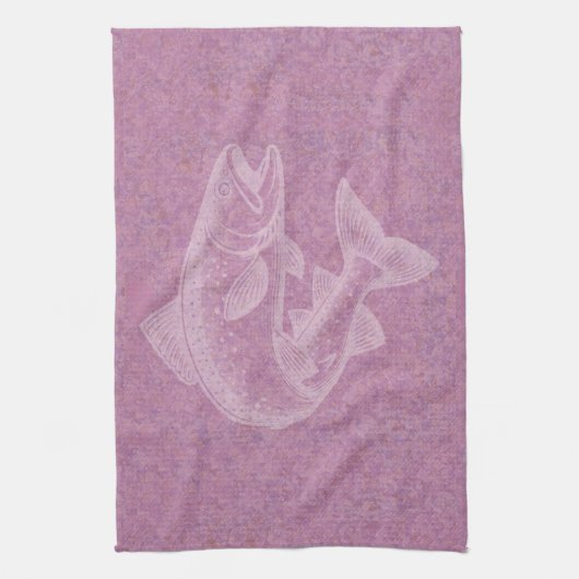 Zalmopgang Theedoek (Verticaal)