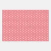 Zalmpolka Dot Breed Gestreept en Solid Inpakpapier Vel (Voorkant 2)