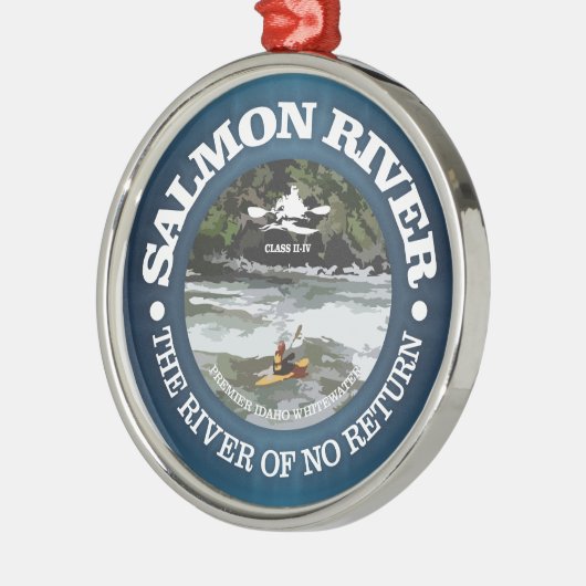 Zalmrivier (c) metalen ornament (Links)