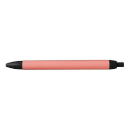 Zalmrode effen kleur zwarte inkt pen