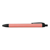 Zalmrode effen kleur zwarte inkt pen (Bovenkant)