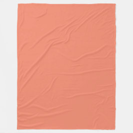 Zalmrood en wit Minimal Stripes Kantoor Fleece Deken