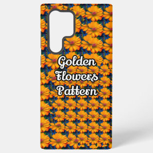 Zalmroze bloemenpatroon samsung galaxy hoesje