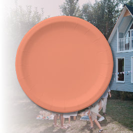 Zalmroze effen kleur | Trendy kleur Papieren Bordje