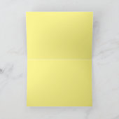 Zalmroze en gele Birthday Song Card Kaart (Binnen)