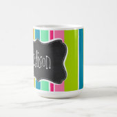 Zalmroze en seafoam Green;  alkbord Koffiemok (Center)