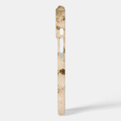 Zalmroze Glitter Marmeren Effect Premium Design Case-Mate iPhone Case (Achterkant / Links)