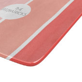 Zalmroze kleurenblokken Moderne Heup Charcuterie Snijplank (Hoek)