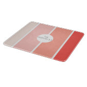 Zalmroze kleurenblokken Moderne Heup Charcuterie Snijplank (Hoek)