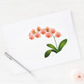 Zalmroze Phalaenopsis Orchid Flowers Stickers (Envelop)