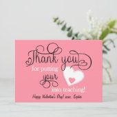 Zalmroze Valentijnsdag van leraar (Staand voorkant)