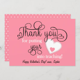 Zalmroze Valentijnsdag van leraar