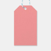 Zalmroze Verjaardagsharten Cadeau Labels Cadeaulabel (Achterkant)