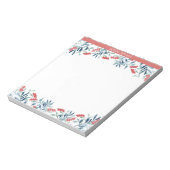 Zalmroze Waterverf Vloergrens Notitieblok (Linkerzijde)