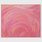 Zalmroze zwirl cadeaupapier (Vlak)