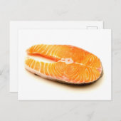 Zalmsteak Briefkaart (Voorkant / Achterkant)