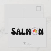 Zalmsushi Briefkaart (Voorkant / Achterkant)
