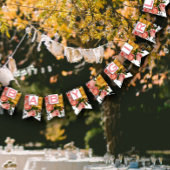 Zalmtekst Heirloom Roos Floral Patten Baby Meisje Vlaggetjes