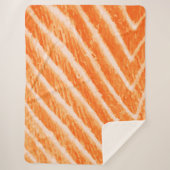 Zalmtextuur pluche deken (Voorkant)