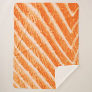 Zalmtextuur pluche deken