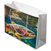 Zalmvis Groot Cadeauzakje (Achterkant Gekanteld)