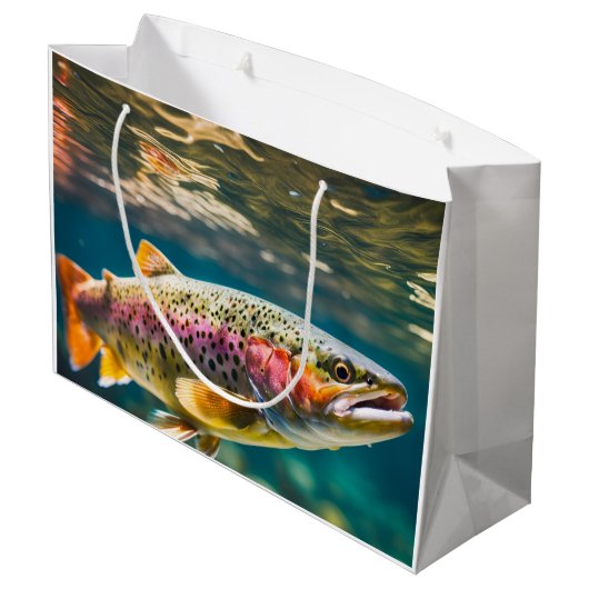 Zalmvis Groot Cadeauzakje (Achterkant Gekanteld)