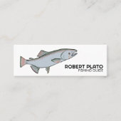 Zalmvis Vist minimale unieke Natuur Mini Visitekaartje (Voorkant)