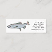Zalmvis Vist minimale unieke Natuur Mini Visitekaartje (Achterkant)