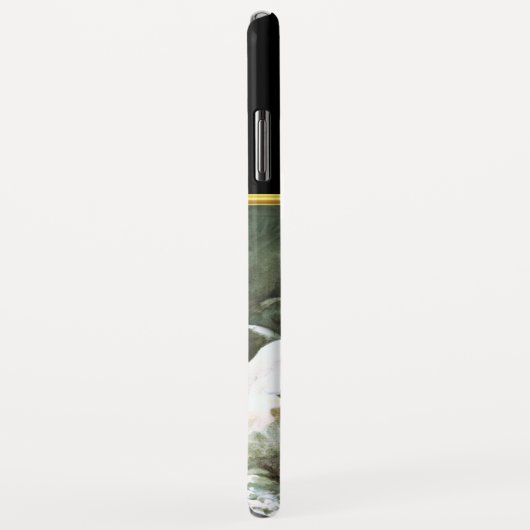 Zalmvis zwemt onder het watermonogram Case-Mate iPhone case (Achterkant/rechts)