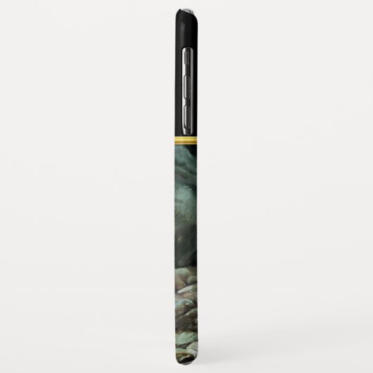 Zalmvis zwemt onder het watermonogram Case-Mate iPhone case (Achterkant/links)