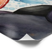 *~* Zalmvissen Zwemmen Mannen Gift AP49 Perfect Poster (Hoek)