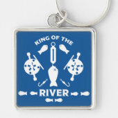 Zalmvisserij Canada Sleutelhanger (Voorkant)