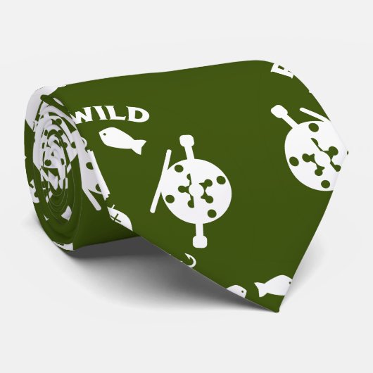 Zalmvisserij Canada Stropdas (Opgerold)