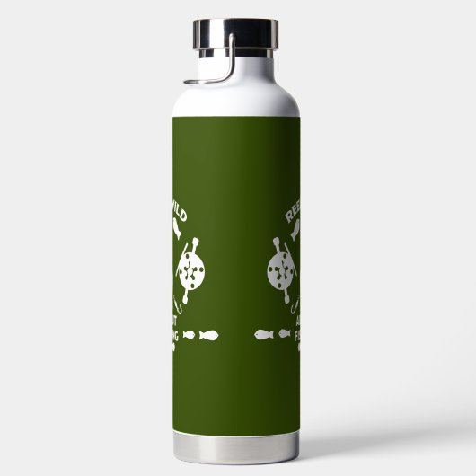 Zalmvisserij Canada Waterfles (Rechts)