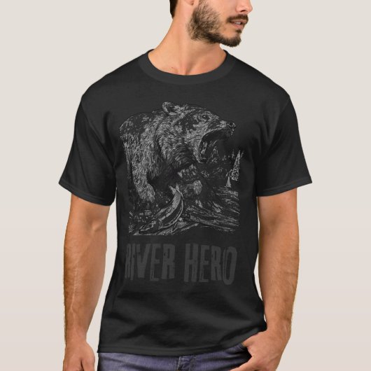 Zalmvisserij T-shirt (Voorkant)