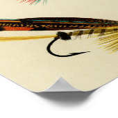 Zalmvliegen 18 tot 22 Vintage Poster (Hoek)