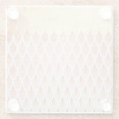 Zalmzalm Roze kiezelvis Zeemeermin Glazen Onderzetter (Achterkant)