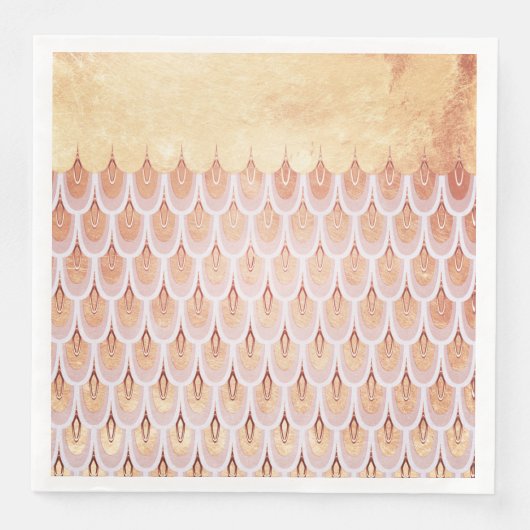 Zalmzalm Roze kiezelvis Zeemeermin Servetten (Voorkant)