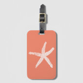 Zalmzalm Roze Oranje Moederdag Gift Bagagelabel (Voorkant (verticaal))