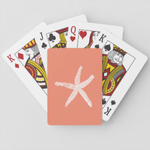 Zalmzalm Roze Oranje Moederdag Gift Pokerkaarten