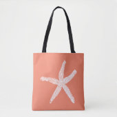 Zalmzalm Roze Oranje Moederdag Gift Tote Bag (Voorkant)