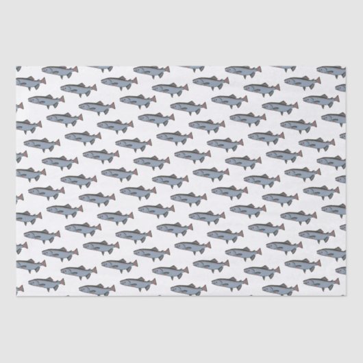 Zalmzwembloem PNW Vist visschroot Tissuepapier (Voorkant)