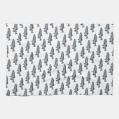 Zalmzwempatroon PNW Vist vis Theedoek (Horizontaal)