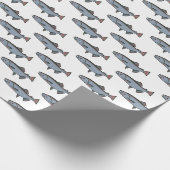 Zalmzwempatroon PNW Vist viscadeaus Cadeaupapier (Hoek)