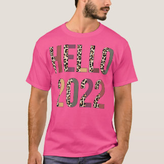 ZAlR Hallo 2022 Lopard Happy New Year Party Count T-shirt