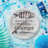 Zaltwater Vist viersfeest Papieren Bordje (Feest)