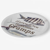 Zaltwater Vist viersfeest Papieren Bordje (Gekanteld)