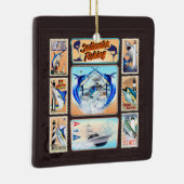 Zaltwater Vist vuurtoren Keramisch Ornament (Rechts)